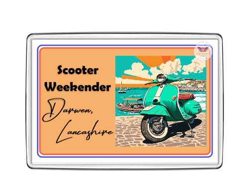 Scooter Weekend
Oblong Fridge Magnet
£2.50